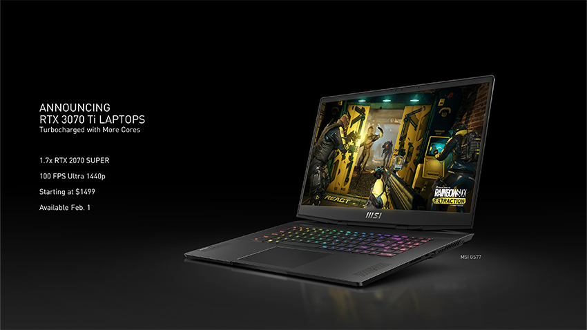 Geforce Rtx Laptops 3080 Ti 3070 Ti