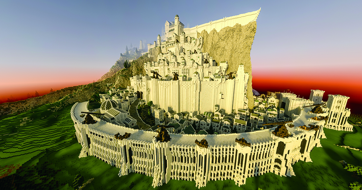 Minas Tirith, The King City of Gondor, [WIP] [Creative] [LOTR] :  r/Minecraftbuilds