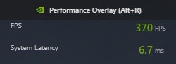 Performance overlay