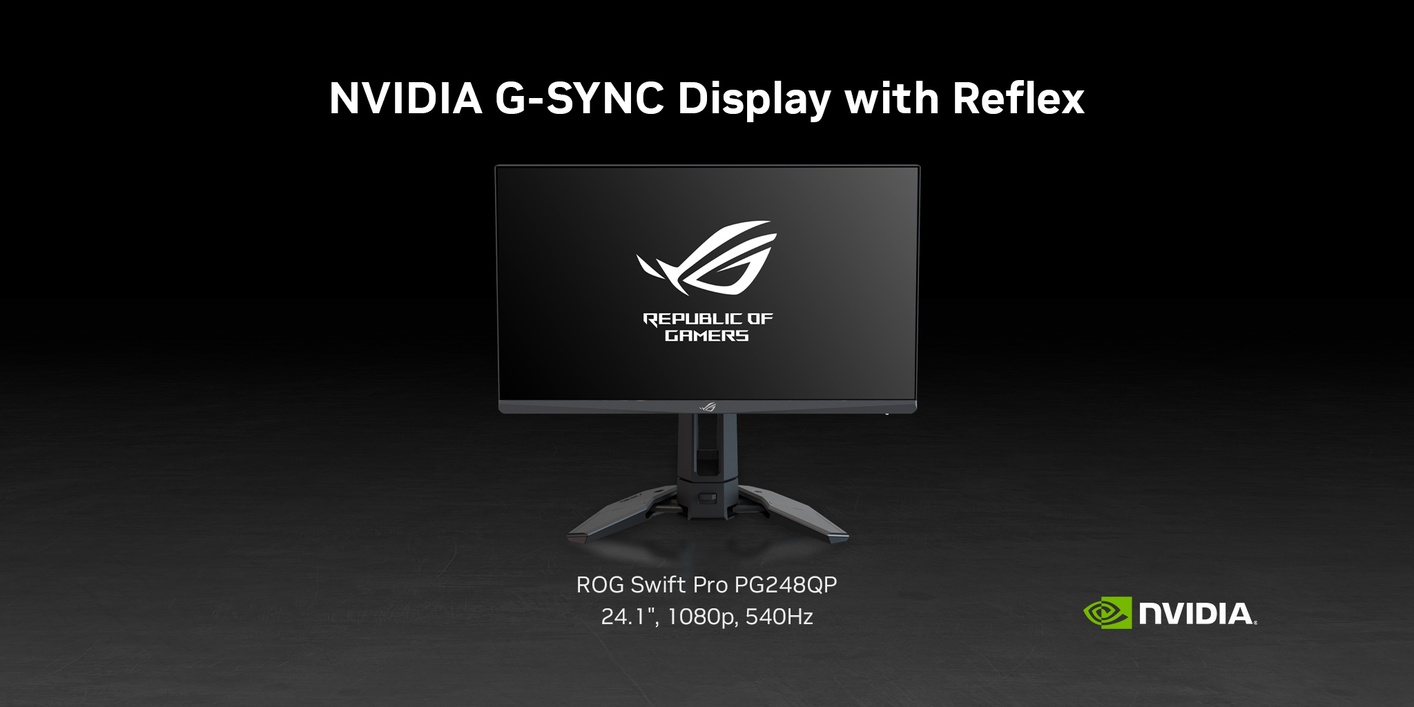 ASUS ROG Swift Pro PG248QP NVIDIA G-SYNC Esports Gaming Monitor