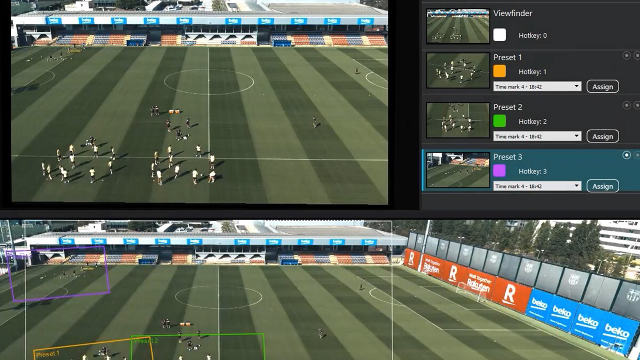 Computer vision analyzing soccer field
