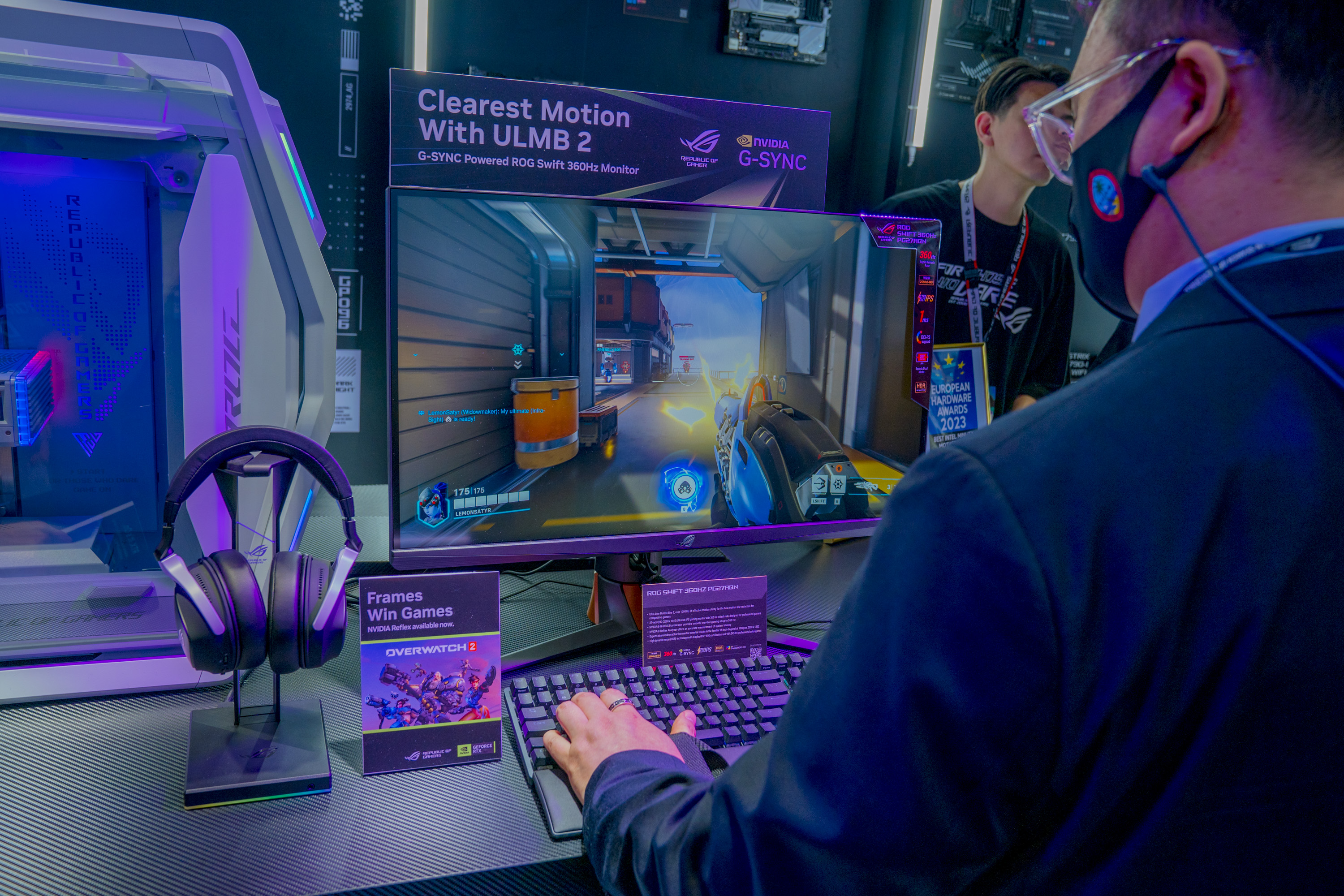 Computex 2023 – Le moniteur Asus PG27AQN passe à l'ULMB 2.0 : la netteté à 360  Hz avec plus de luminosité - Les Numériques