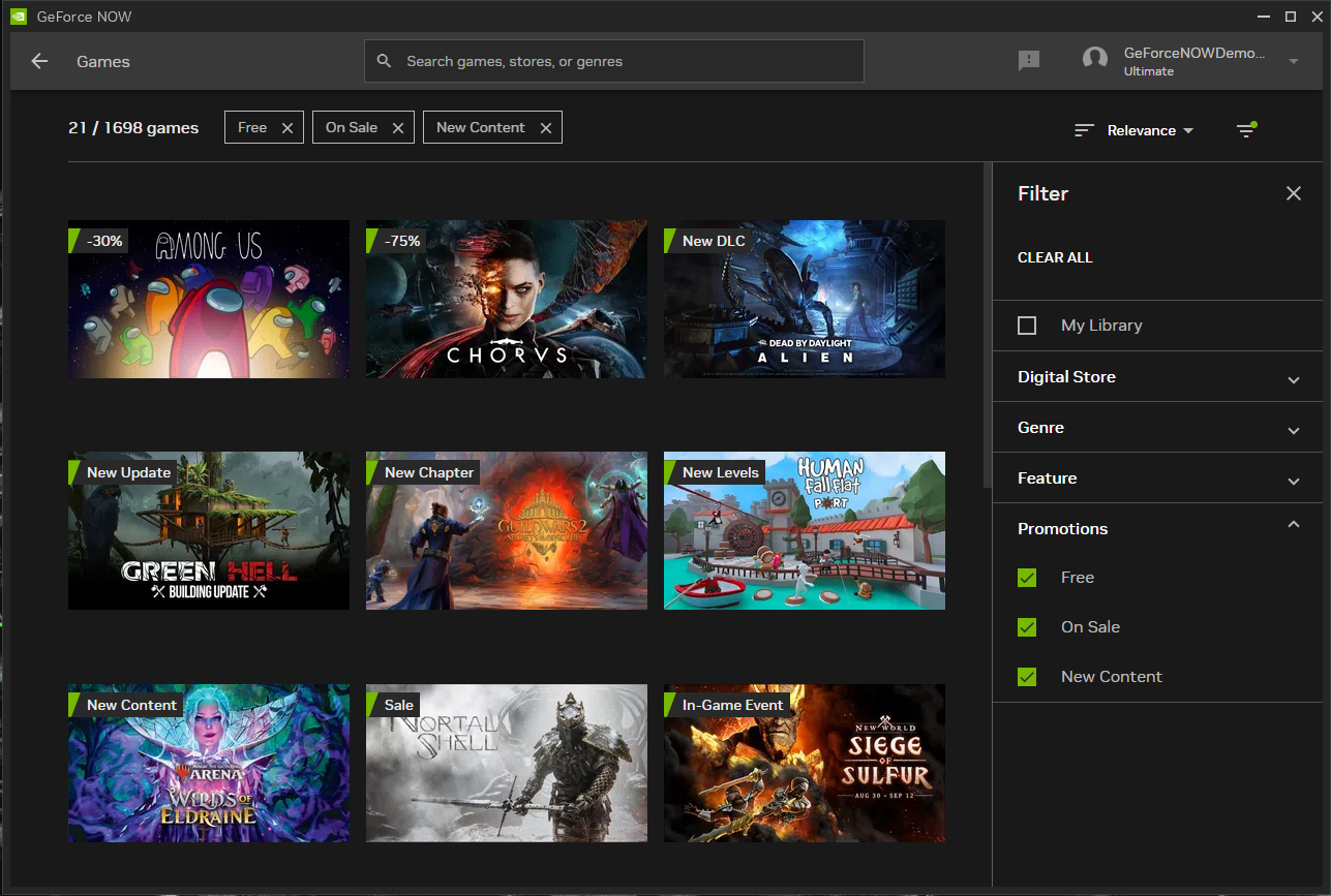 The nvidia game browser site allows for flip-book style options on