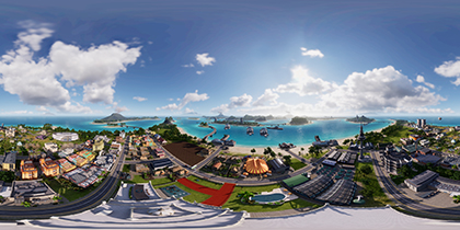 Tropico 6 NVIDIA Ansel in game photo 360 degree