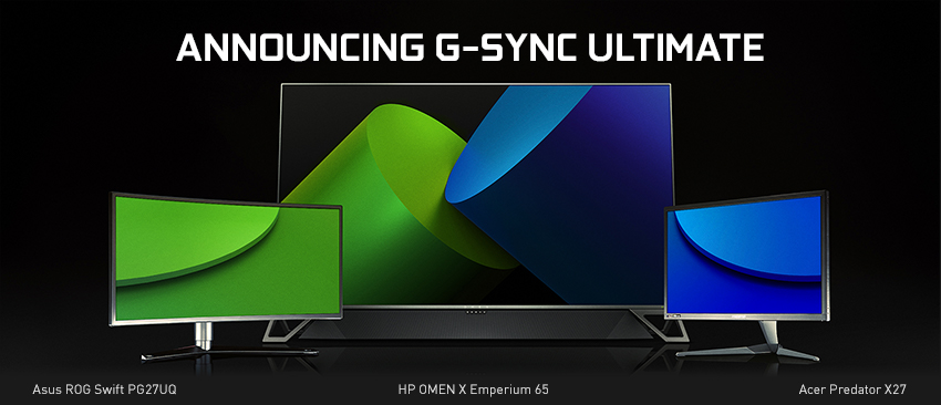 NVIDIA G-Sync Ultimate compatible monitors