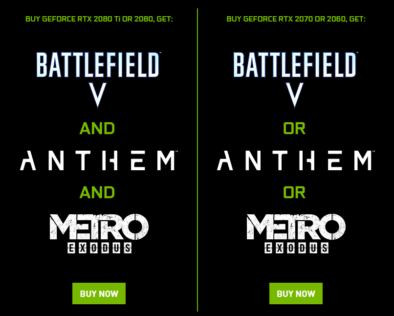 GeForce RTX Triple Threat Bundle Brings You Battlefield V, Anthem, and Metro Exodus! 