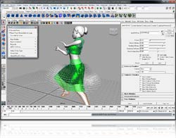 Maya with PhysX plug-in