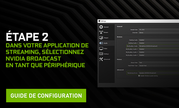 Within Your Streaming App, Select NVIDIA Broadcast As Your Device