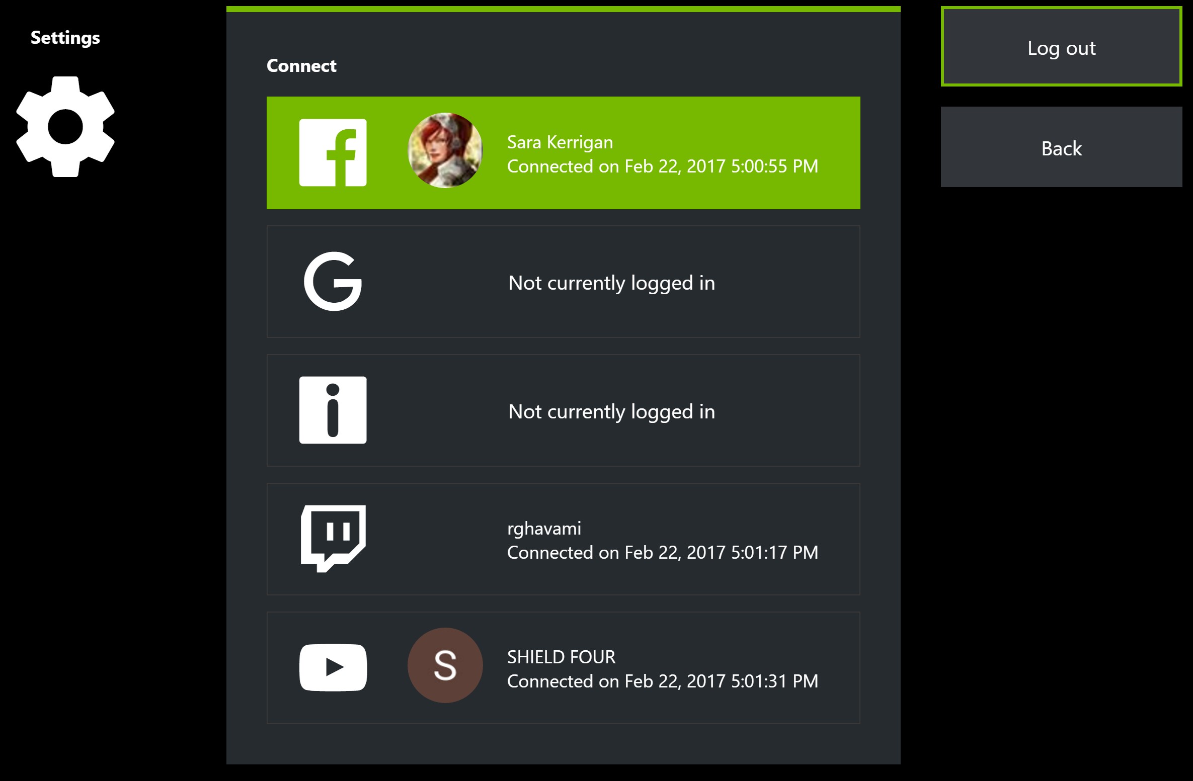 nvidia facebook broadcast not working
