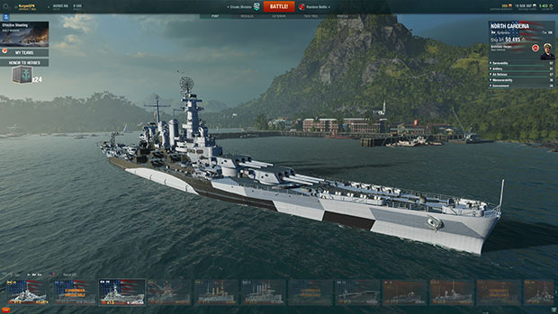 world of warships north carolina repair cost