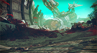 Destiny 2 - Ejemplo de detalle de vegetación a distancia 2 - Media