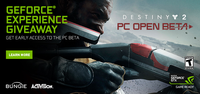 destiny 2 pc geforce experience open beta key giveaway