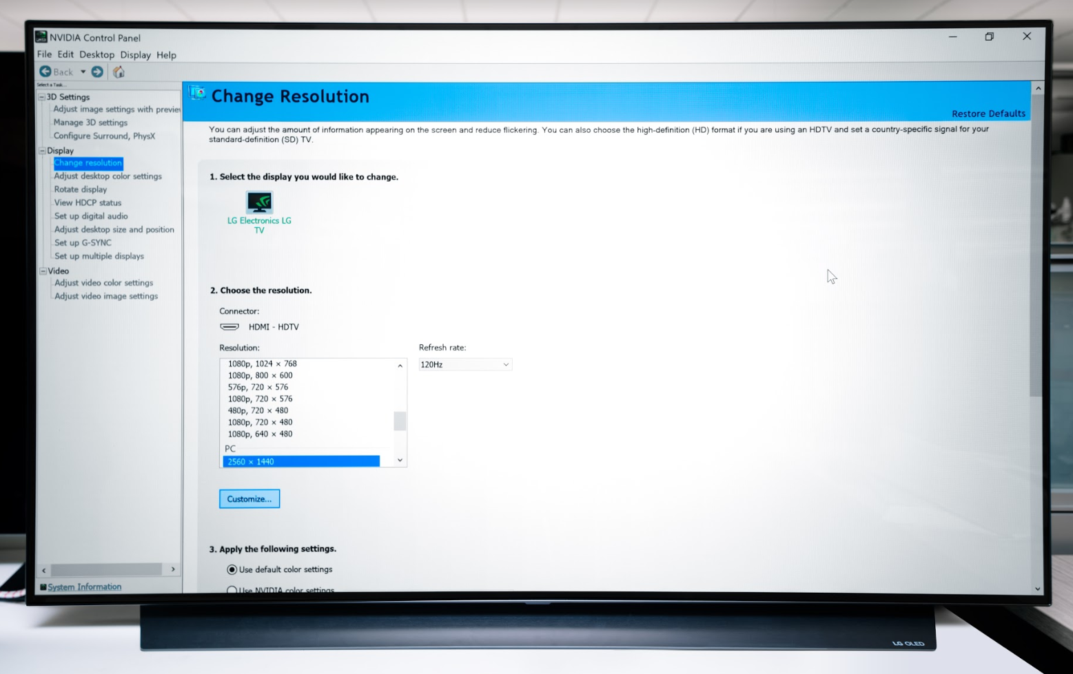 Update your TV s firmware and install our latest Game Ready Driver