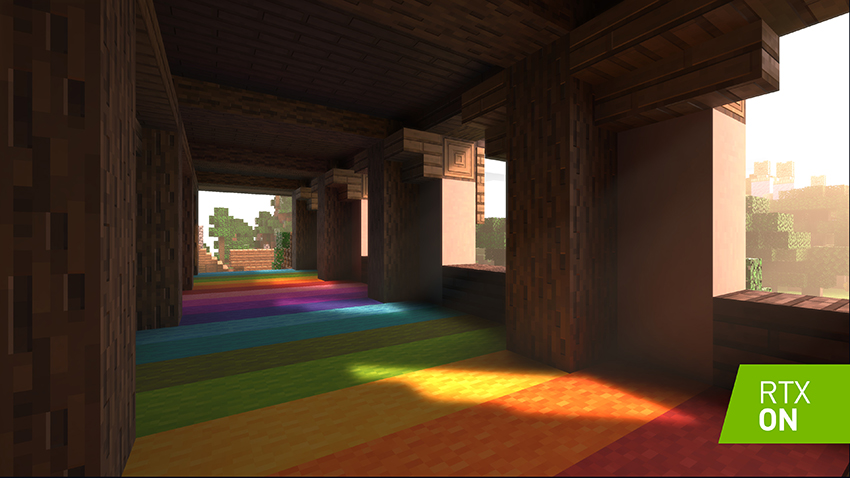Minecraft with RTX Ray Tracing Interactive Comparison Screenshot