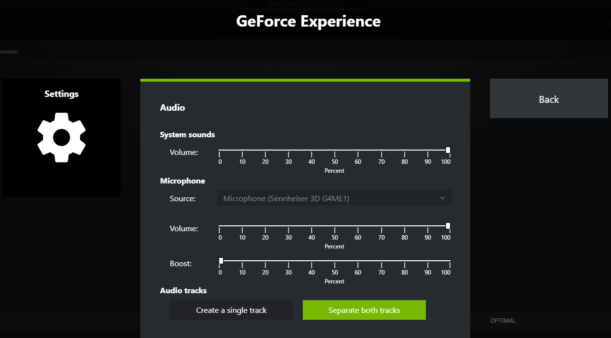 NVIDIA GeForce Experience 3.27.0.120 instaling
