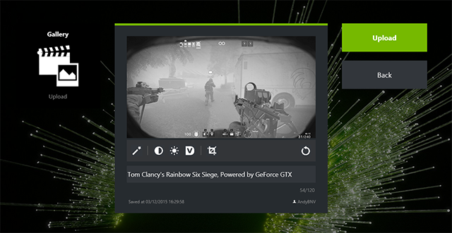 geforce experience video capture