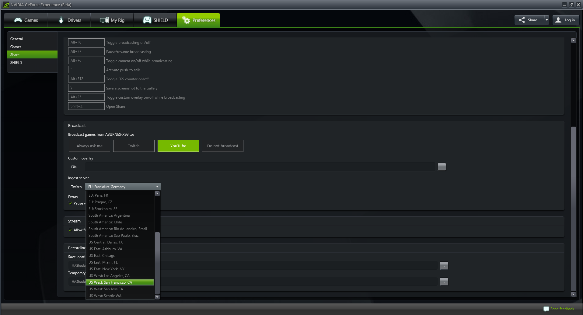 geforce game recording