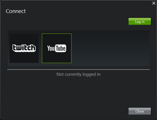 why cant i broadcast to stream from nvidia geforce