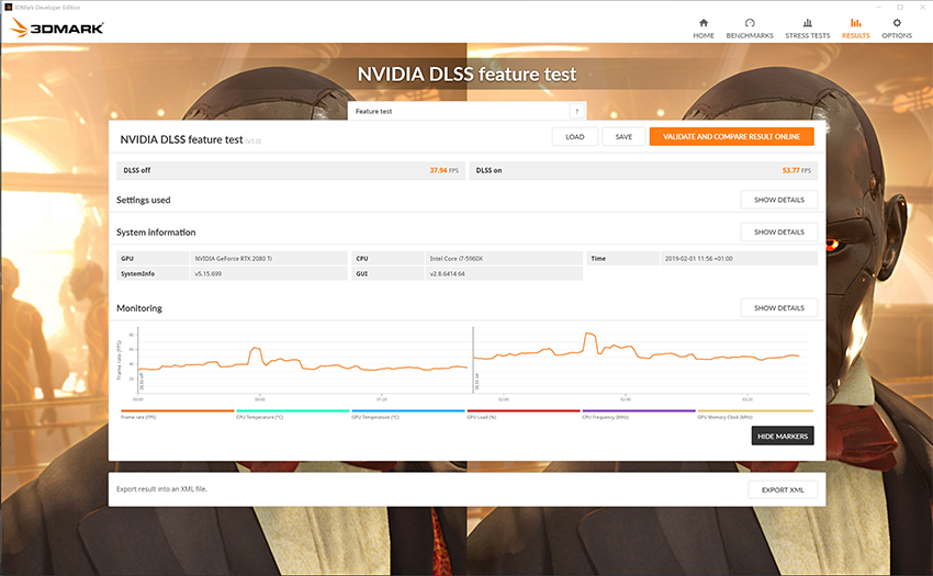 NVIDIA DLSS Feature Test Benchmark Results