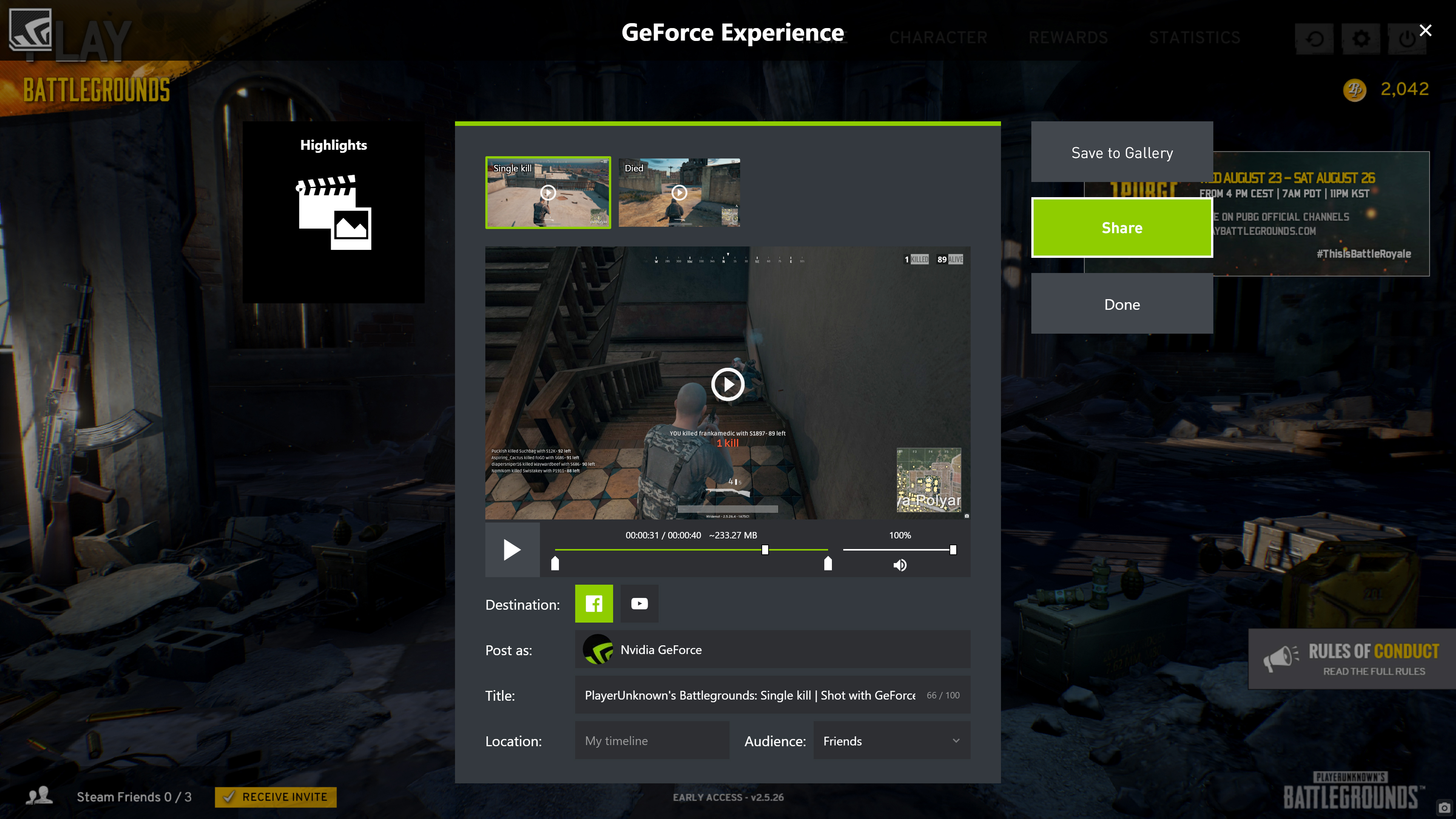 PUBG players on Xbox One uncover a graphics menu with settings on