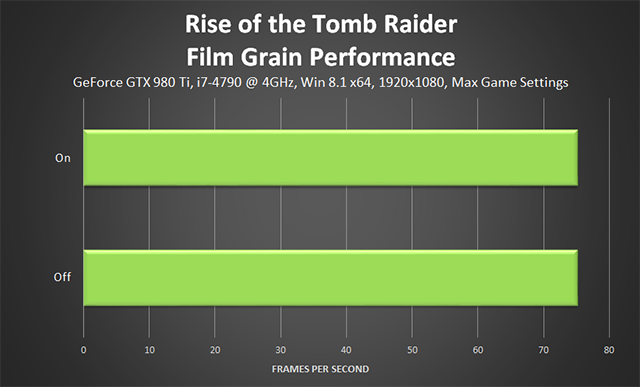 Rise of the Tomb Raider - Film Grain Performance