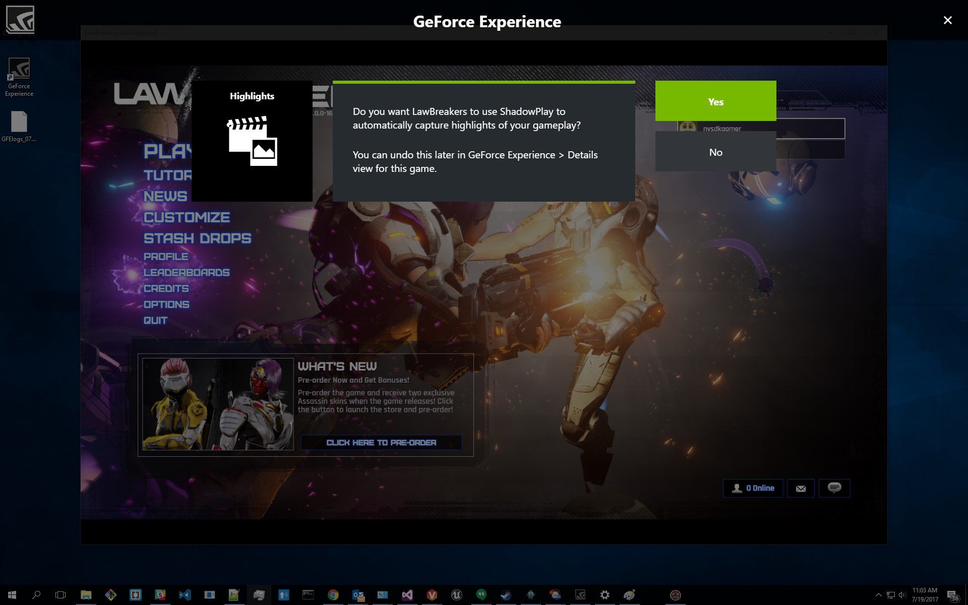 Nvidia Highlights Tutorial Geforce