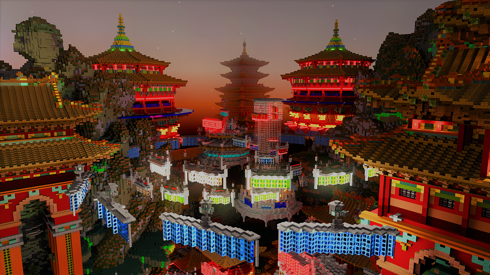 Chinese Fortress Minecraft Map