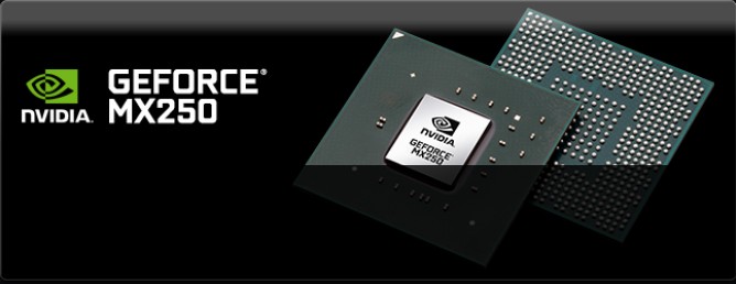 GeForce® MX250 Dedicated Graphics for 