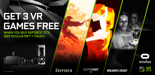 GeForce GTX Oculus Rift Bundle: Experience 3 Thrilling VR Games for Free