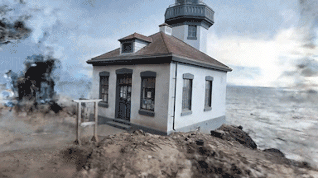 NVIDIA Instant NeRF capture of a lighthouse.